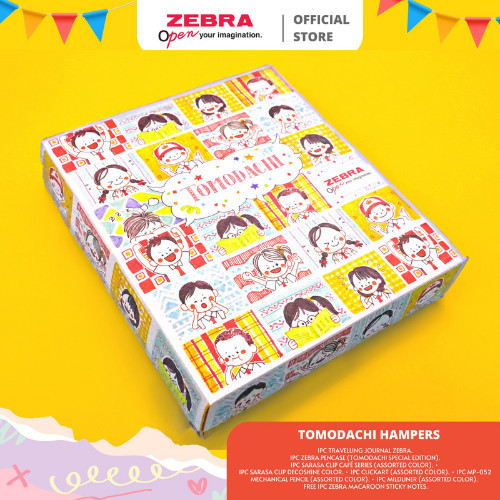 

Zebra Hampers Gift Set Pulpen Sarasa Mildliner FREE PENCASE -Tomodachi