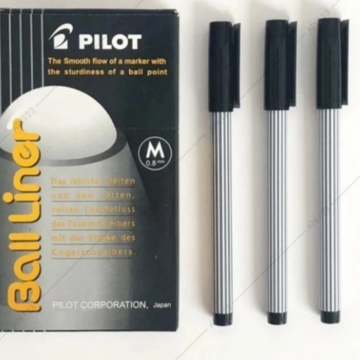 

BALLPOINT PILOT BALLINER 0.8 MM HARGA SATU LUSIN ISI 12 PULPEN