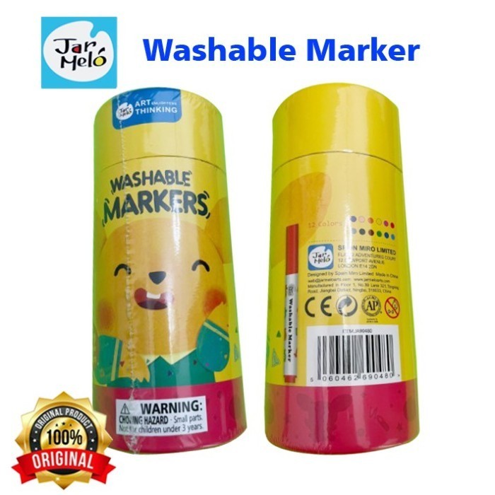 

Joan Miro Babyroo Washable MARKER 12 color spidol warna spidol anak