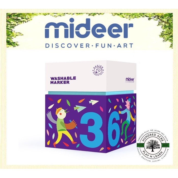 

Mideer Washable Markers - 36 pcs Markers [Mainan Edukasi Anak]