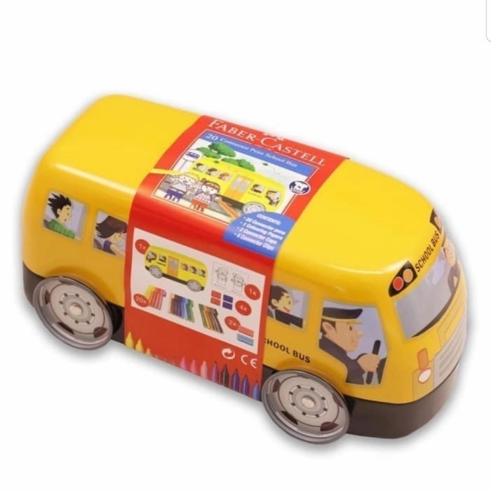 

Connector Pen / Spidol Faber Castell School Bus 20 Warna