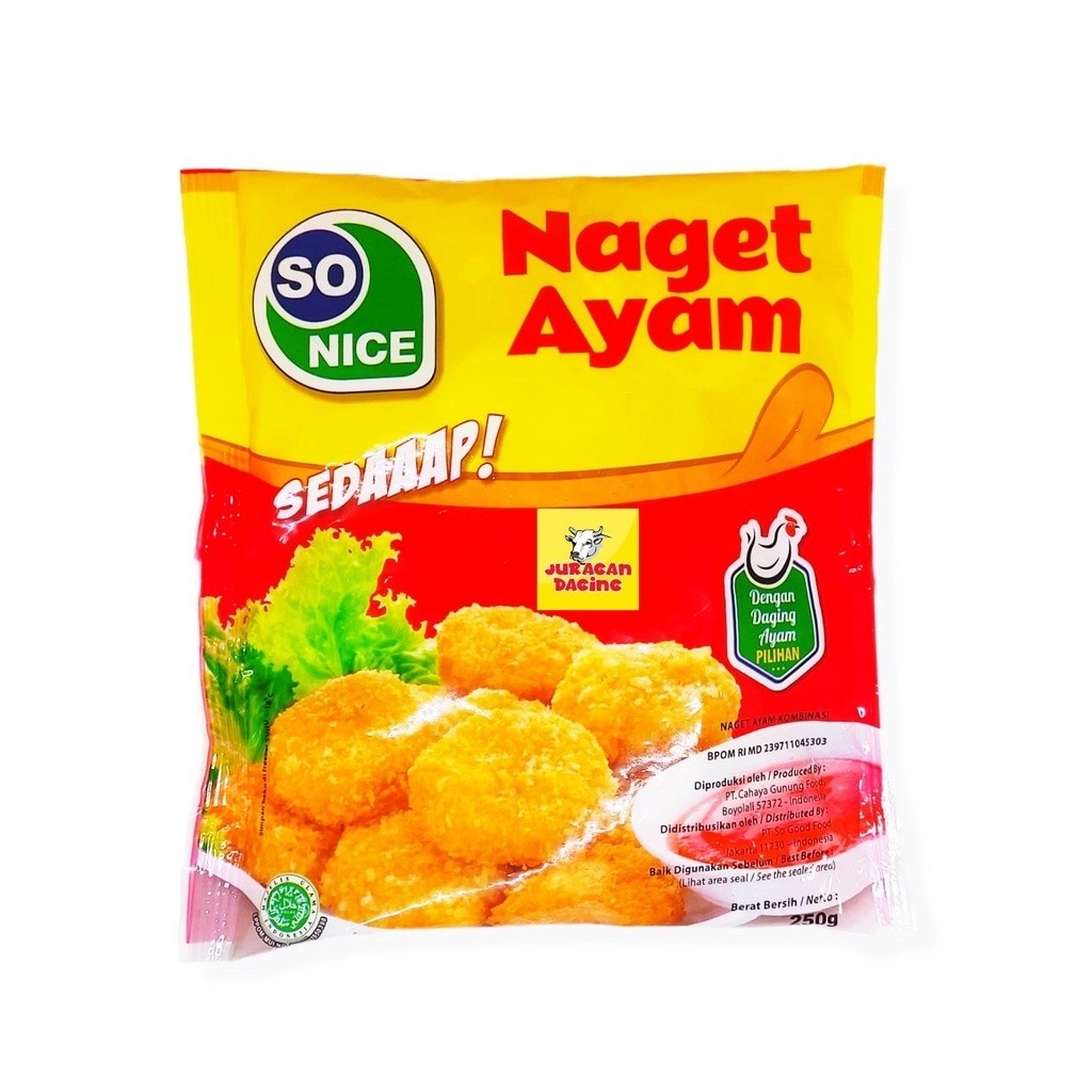 

Nugget Naget Ayam Koin So nice Sonice 250gr