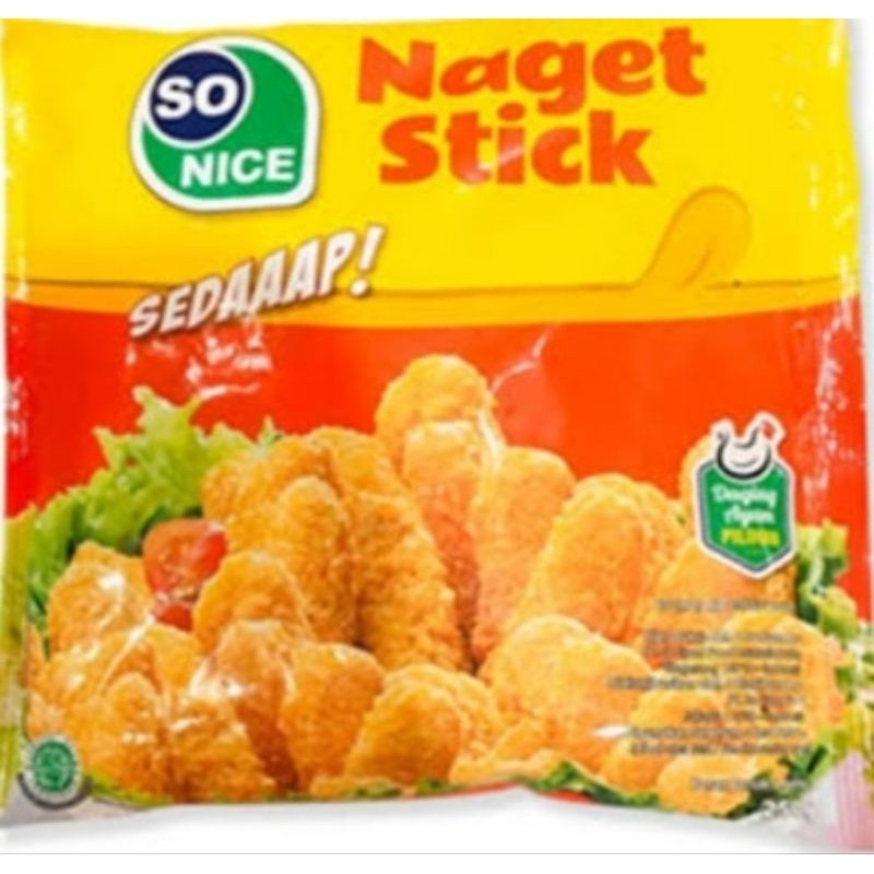 

Nugget Naget Ayam Stick So nice Sonice 250gr