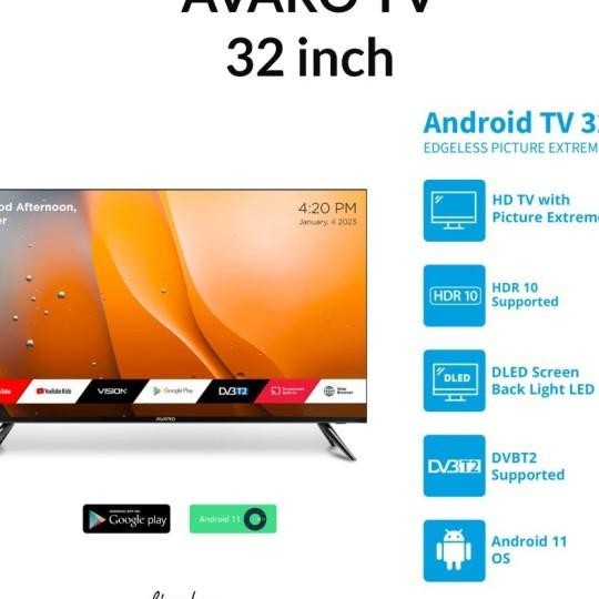 Avaro 32 Inch Smart Led Tv Hd - Android 11
