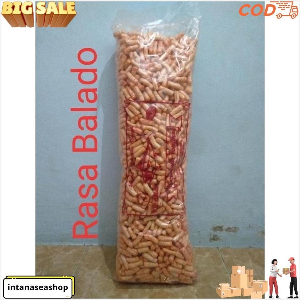 

Krupuk Ikan Tongkol 1Ball 1Guling (4 Varian Rasa) Original Produk