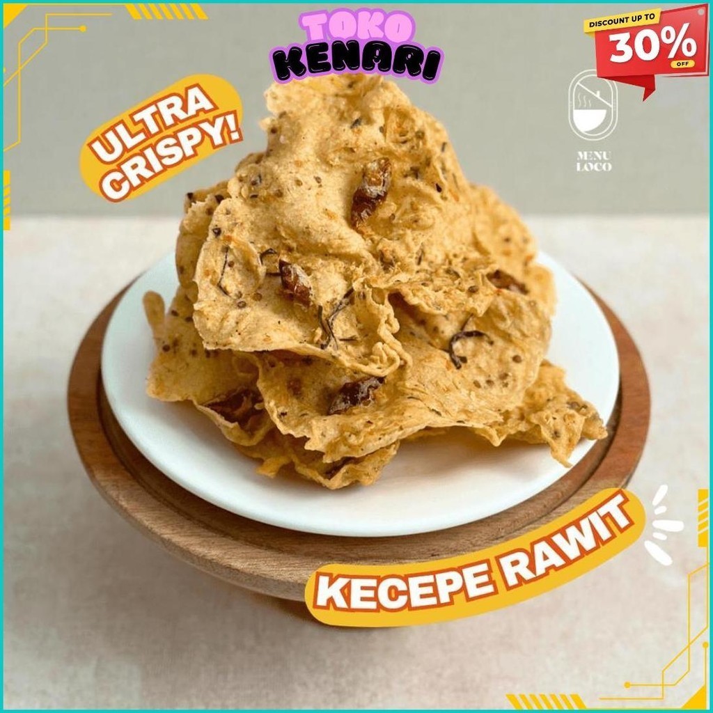 

Tong Peyek Kacang/Teri/Kecepe Rawit Nagih @Menuloco.Id Size S (Pengiriman Dalam Kota) Terlaris