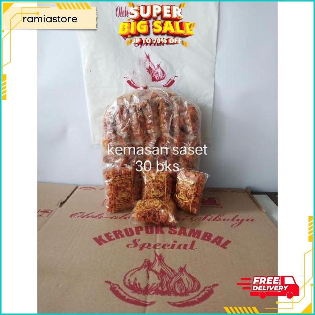 

Keripik Sambal Sibolga Sachet Isi 30 Terlaris