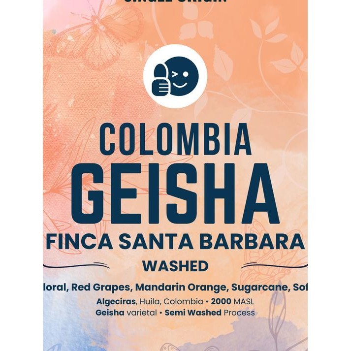 

Colombia Geisha Finca Santa Barbara Washed Biji Kopi Arabika Gesha