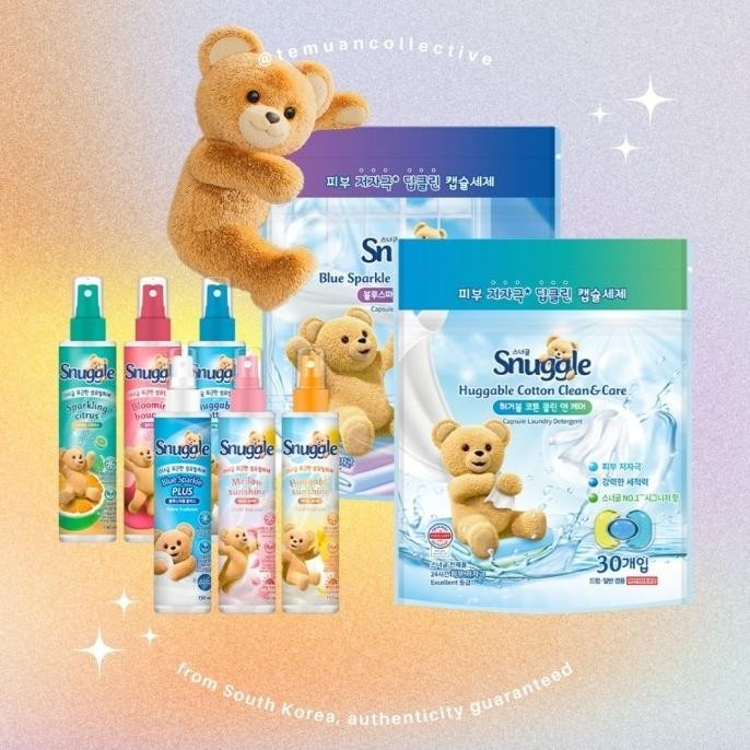 

Snuggle Capsule Laundry Detergent For Babies And Toddlers / Sensitive Kids Hypoallergenic Indoor Drying Clean Pods / Detergen Pod Bayi Korea Pengiriman Cepat
