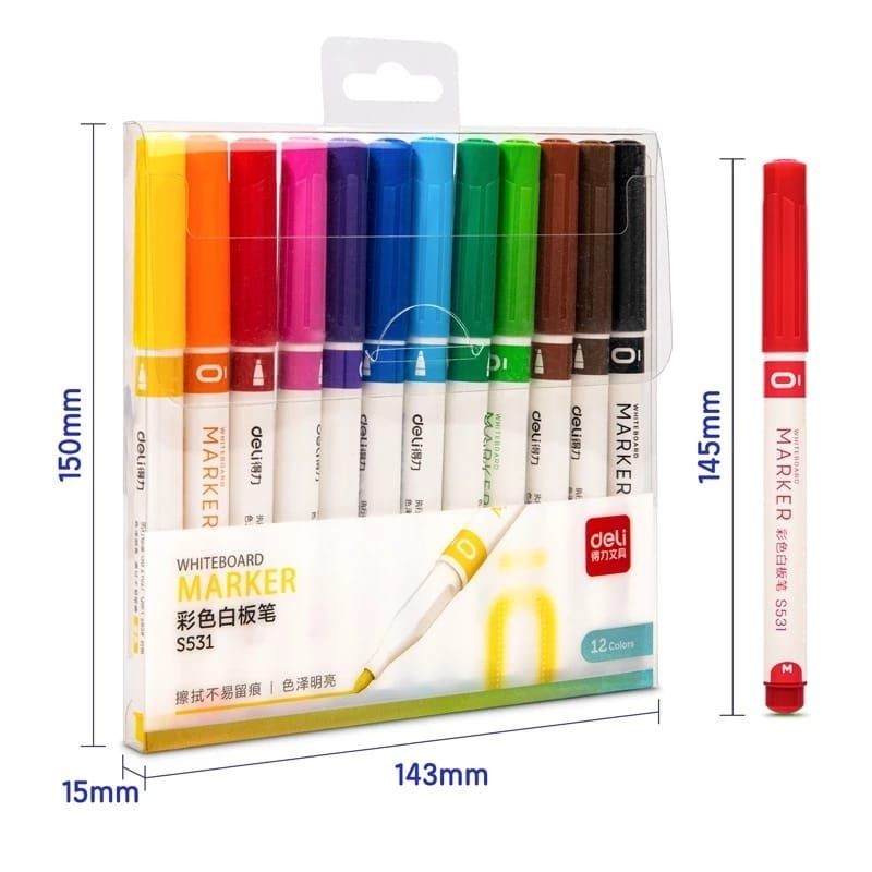 

spidol papan tulis Warna/ Deli spidol papan tulis