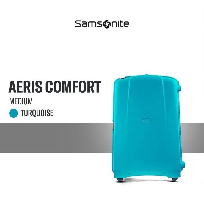 Samsonite Koper Hardcase Aeris Comfort Medium 25 Inch - Turquoise