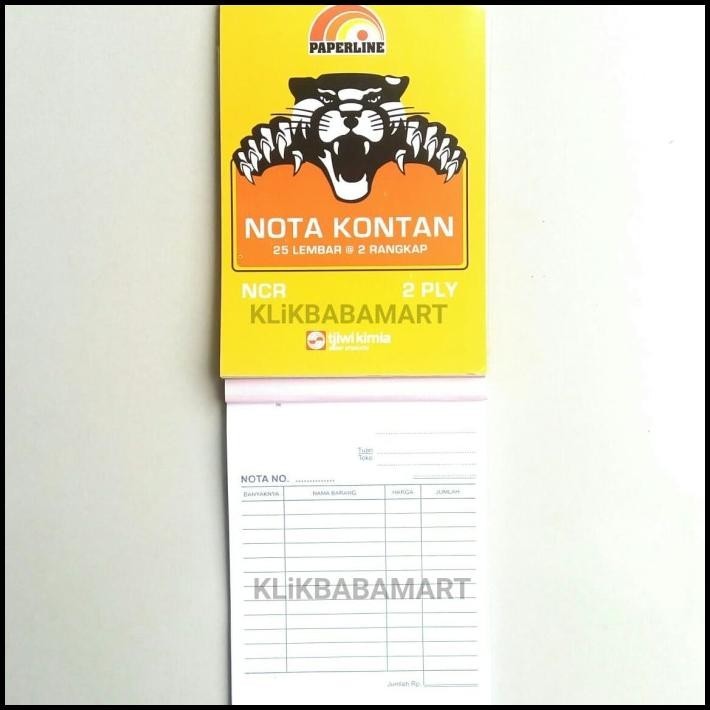 

BEST DEAL NOTA BON KONTAN NCR RANGKAP 2 PLY KECIL SATUAN