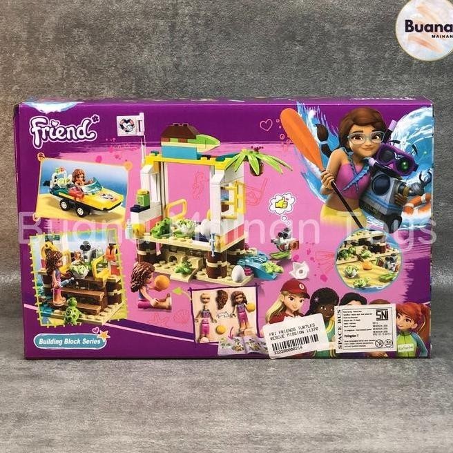PAKET SPESIAL BRICK FRIENDS TURTLE RESCUE MAINAN EDUKASI ANAK BRICKS FRIEND 1137
