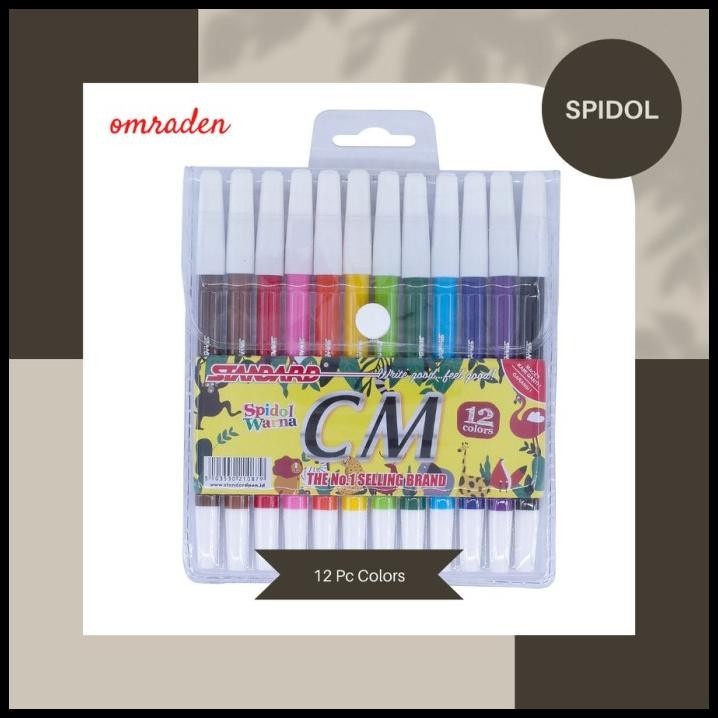 

TERMURAH SPIDOL WARNA STANDARD CM 12 / SPIDOL KECIL 12 WARNA ORIGINAL 1 LUSIN !!!