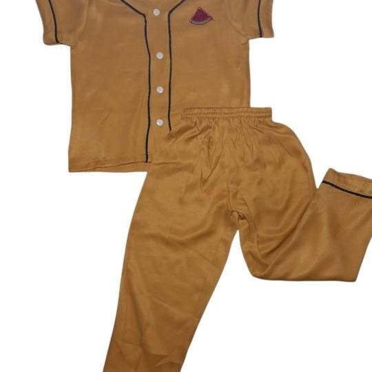 Piyama Anak Rayon Twill Polos/Piyama Anak/Setelan Piyama Anak 1-5 Thn