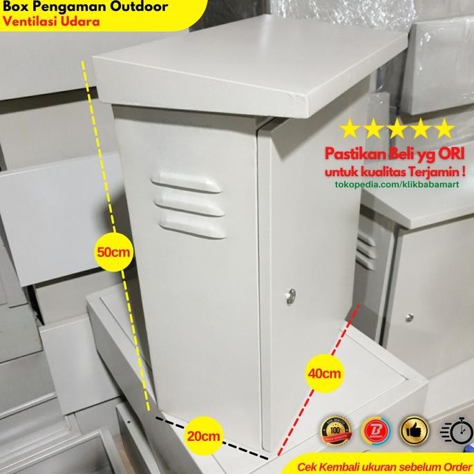 Cctv Dvr Box Besi Pengaman Dvr Cctv Outdoor 50X40X20Cm