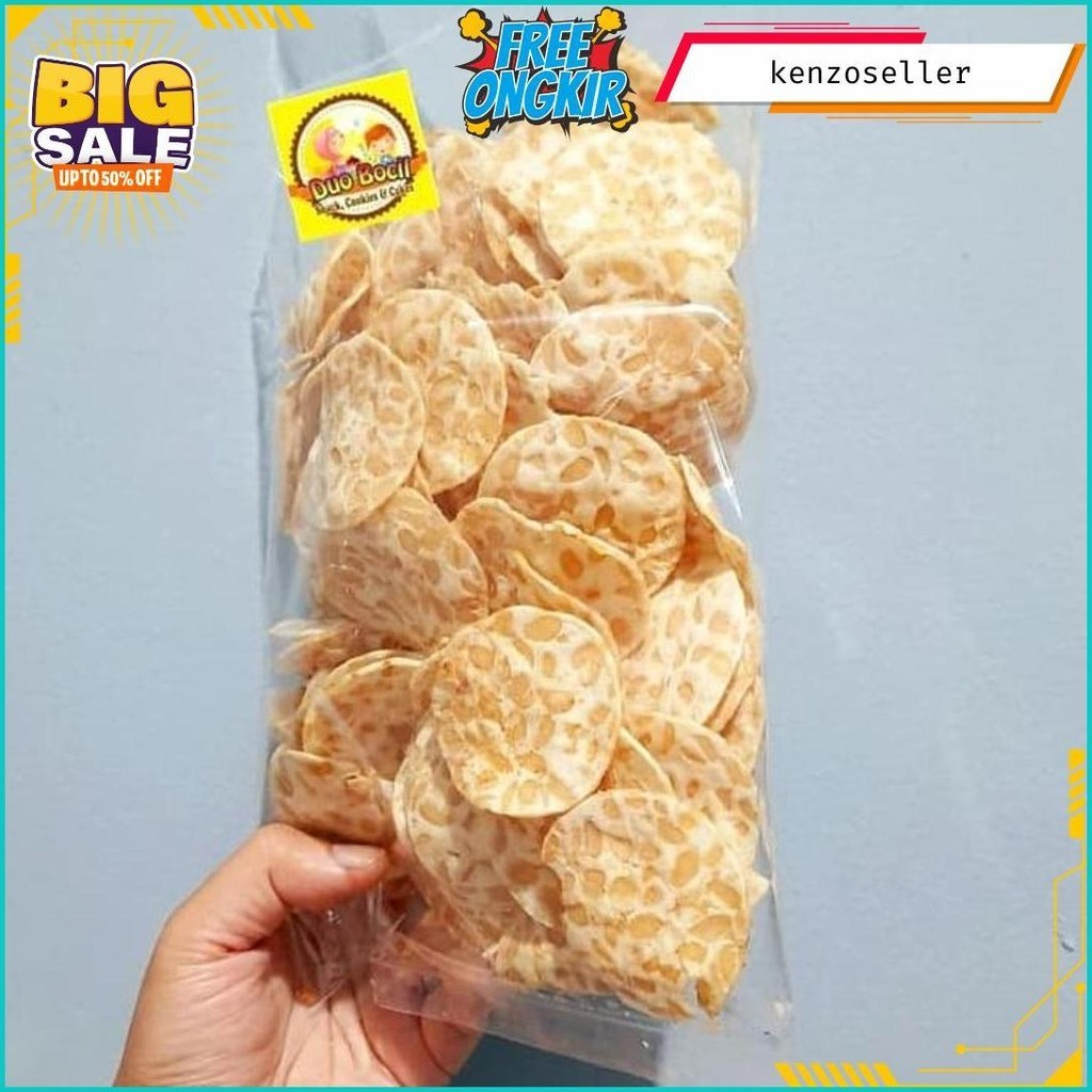 

1 Kg Keripik Tempe Oven Mini Spesial - Duo Bocil Snack Gratis Ongkir