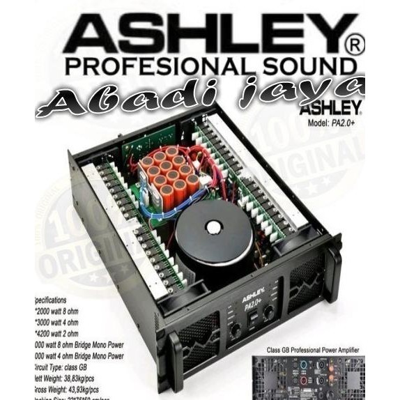Readyy... Power Ashley Pa2.0 Plus Amplifier Class Gb Ashley Pa 2.0 Oryginal