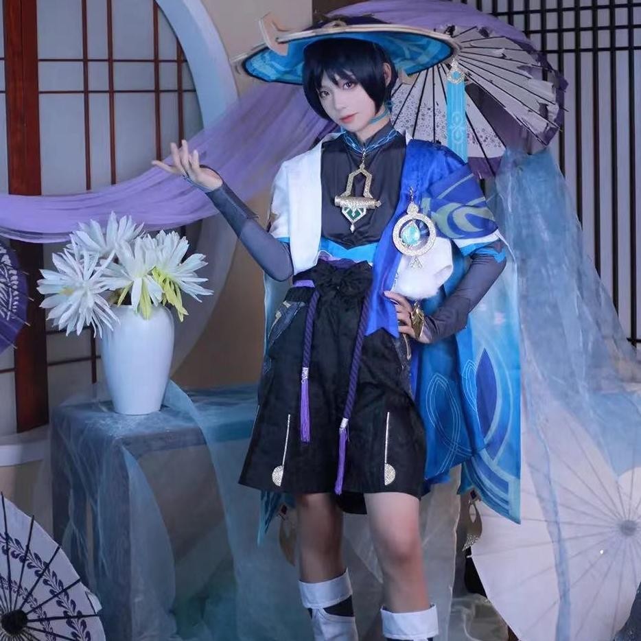 LKI - Game Genshin Impact Cosplay Wanderer Scaramouche Cosplay Costume Genshin Impact Wanderer Cospl