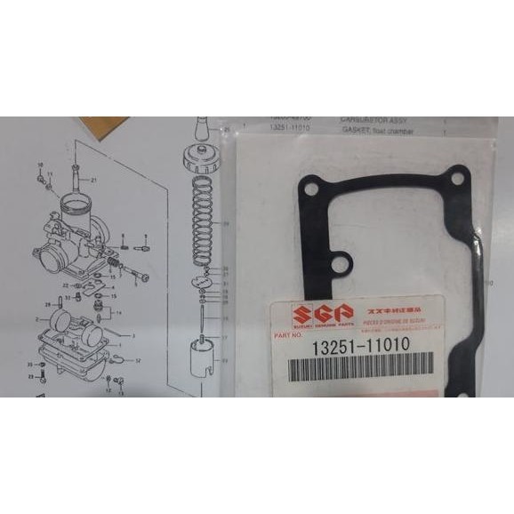 paking karburator Suzuki TS125 original gasket karburator Suzuki TS125