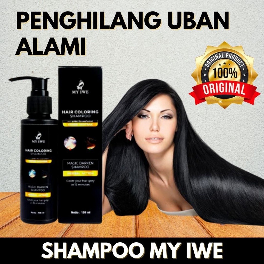Shampoo Penghitam Rambut Uban My Iwe Permanen Berkualitas Manjur Bpom Bagus Terkini U8C6 Praktis Pal