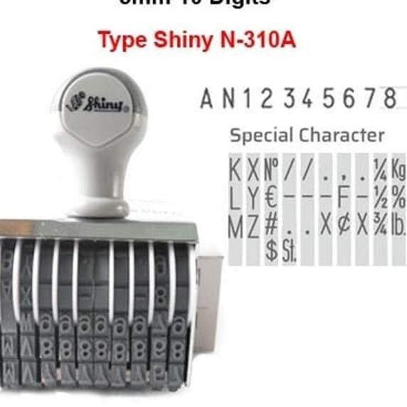 

Stempel Shiny N-310A N310A (Huruf And Angka 10 Digit)