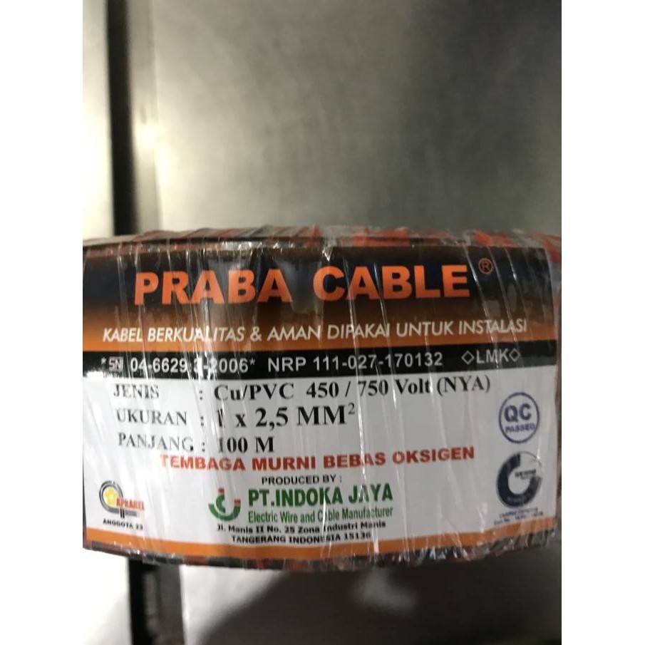 HARGA DISC - Kabel nya 2.5 ml 100 meter praba