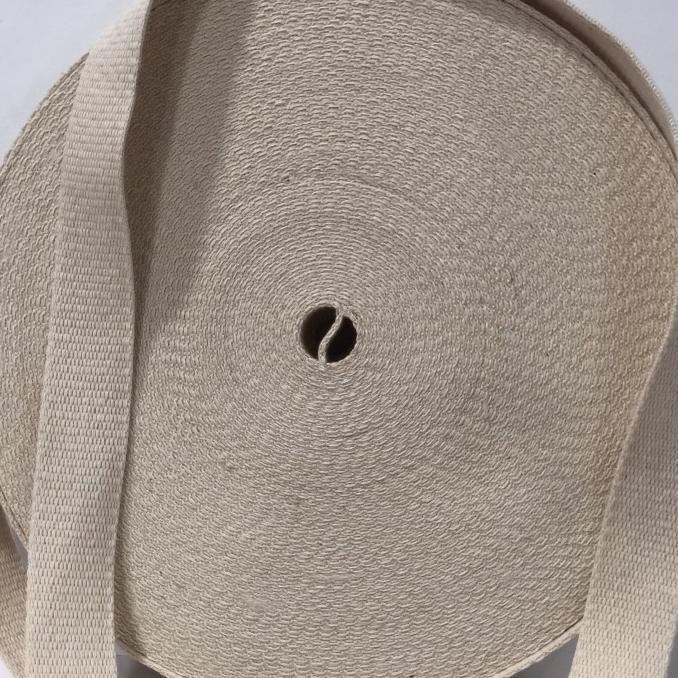 Webbing cotton / tali tas katun 2,5cm / Tebal