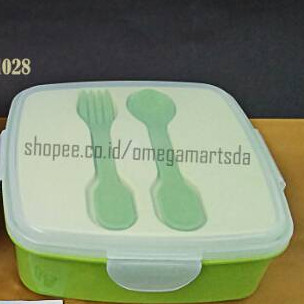 TEMPAT NASI KOTAK HIJAU TNK 1028 H