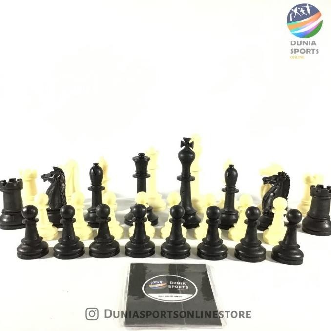 Bh / Biji Catur Plastik Padat Ukuran Jumbo Papan 50Cm X 50Cm (1 Set) S004