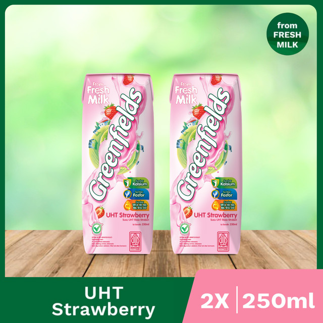 

Greenfields Susu UHT Strawberry 250ml x 2 pcs