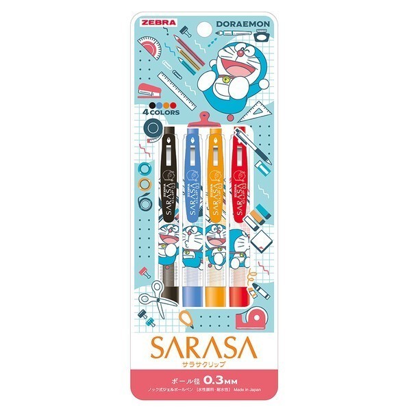 

Zebra Sarasa Doraemon Vintage 0.3mm 0.5mm Gel Ink Pen Limited Edition