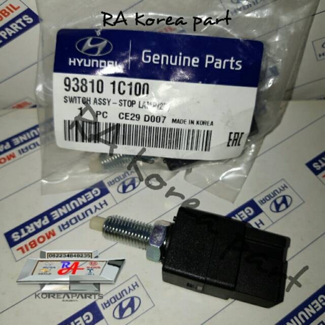 Switch Lampu Rem Hyundai Atoz Verna Stoplamp Getz Avega Stop Lamp I10 Kia Visto Ori