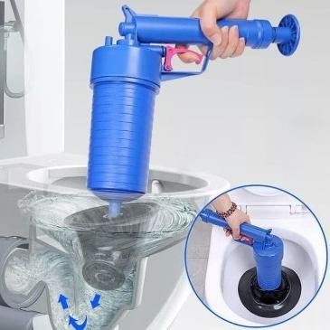 High Pressure Air Drain Blaster Pump Plunger Sink Clog Remover Cleaner