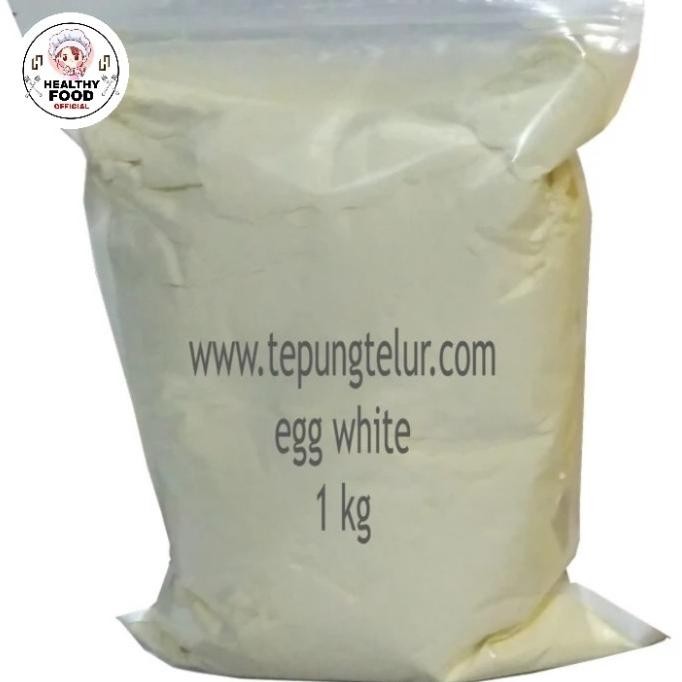 

Egg White Powder 100gr Asli Murni Tepung Putih Telur Premium Keto Diet