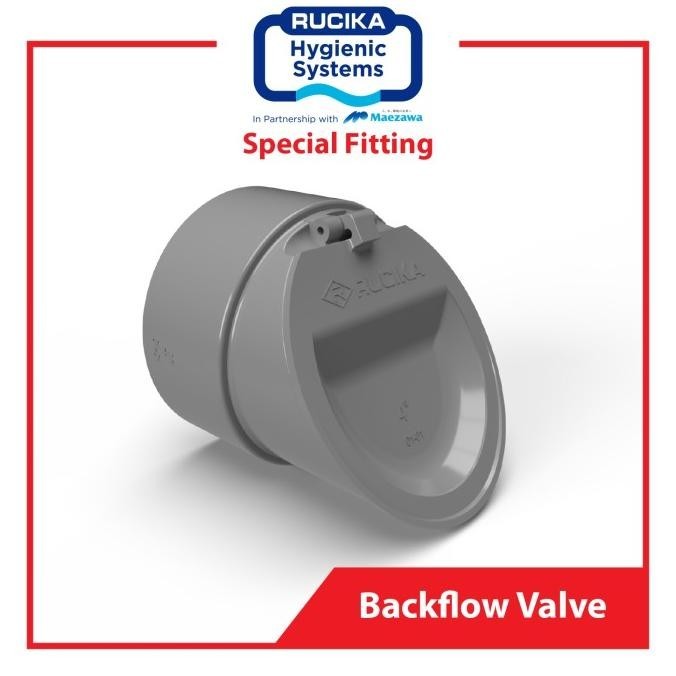 Back Flow Valve Rucika 6" inch PVC