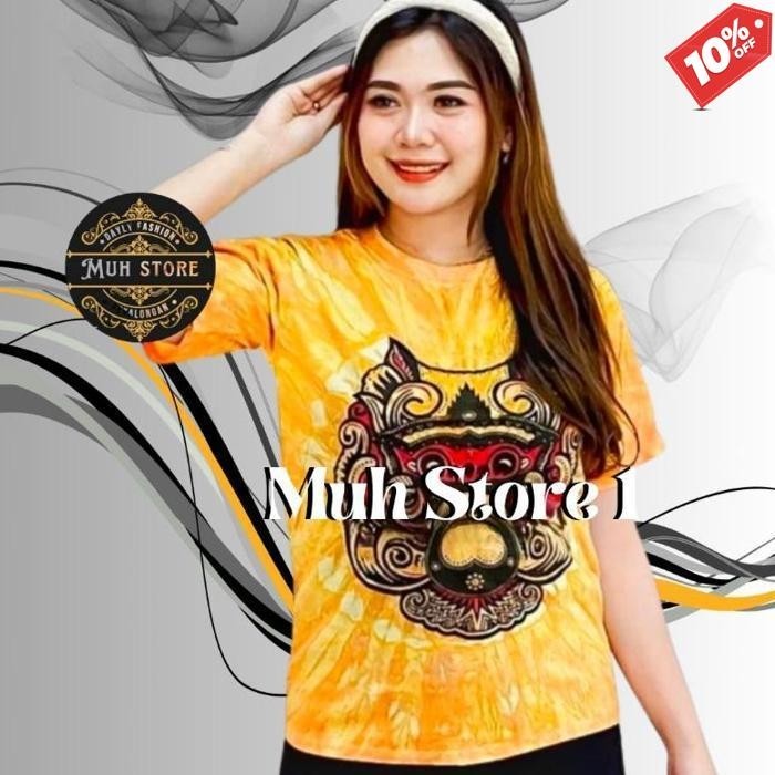 Original Kaos Barong Khas Bali/ Kaos Dewasa Murah/ Kaos Pusat Oleh Oleh/ Kaos Unisex/Kaos Tie Diee S