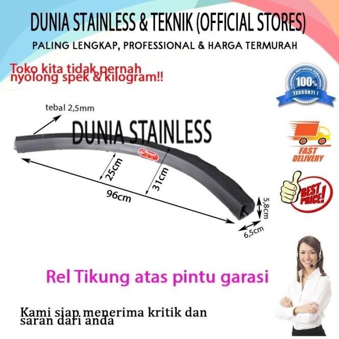 Rel Tikung Atas Pintu Garasi