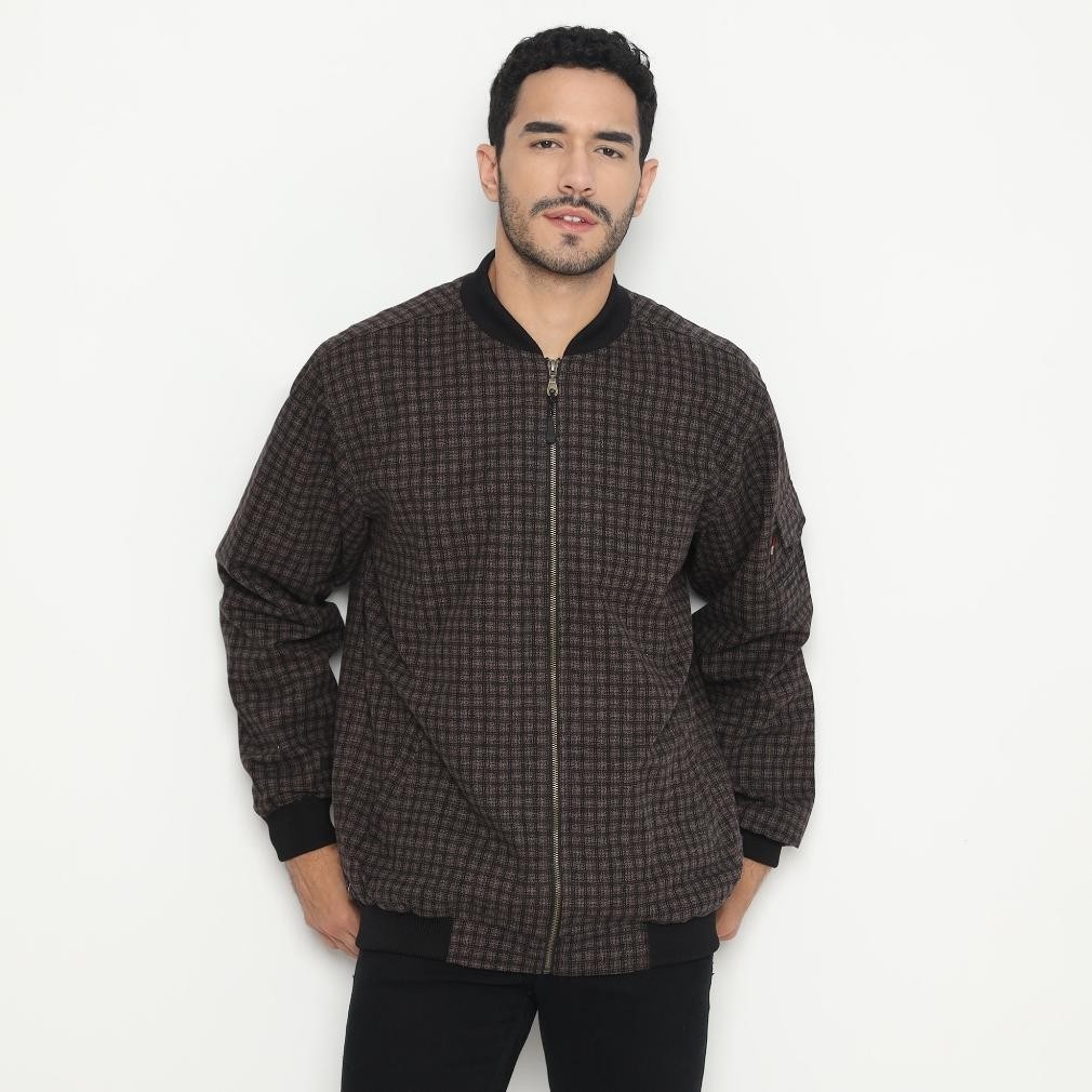 Jaket Pria Keren Mores Bomber Pria Brown