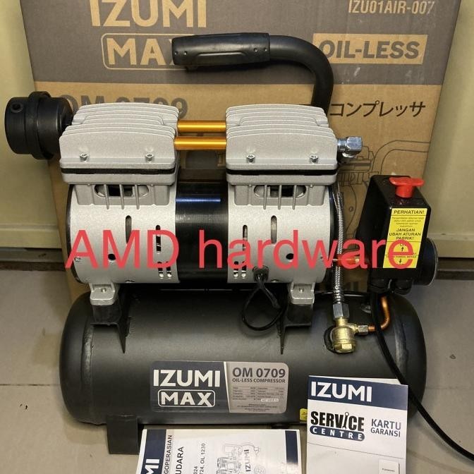 Air Compressor Direct Kompresor Angin Listrik 3/4Hp Dd0709 Izumi Japan