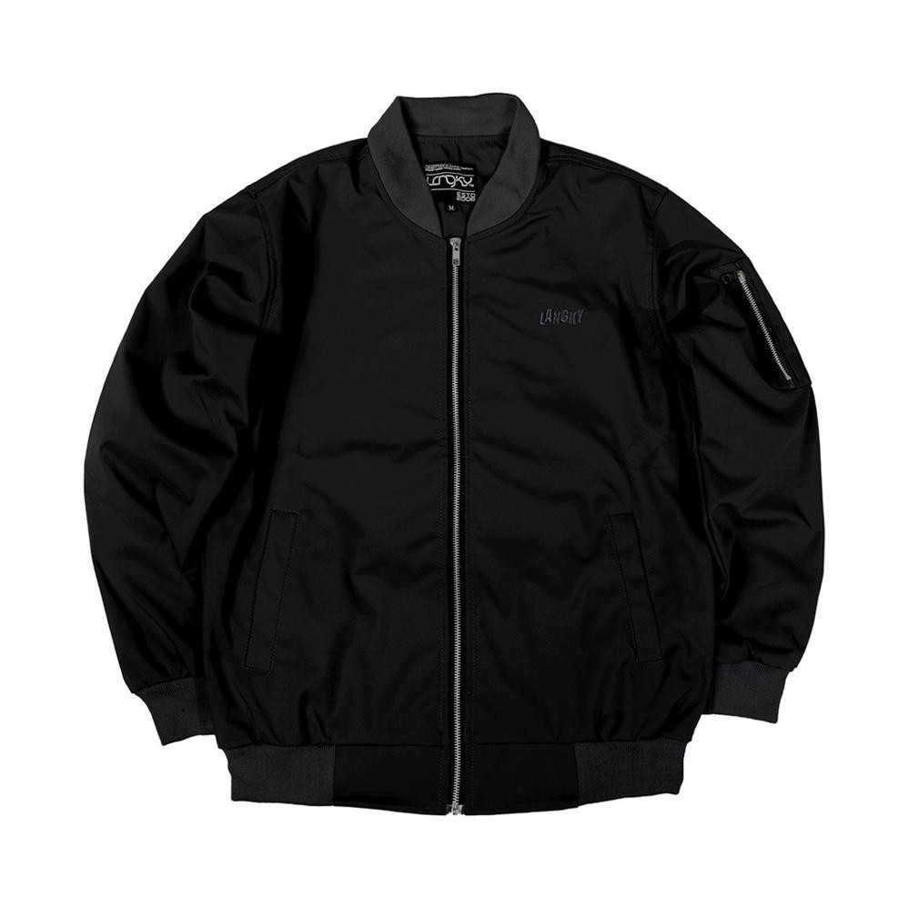 Jaket Pria Keren Langky Jacket Bomber Pria Wanita Anti Angin Tahan Angin Bo Wave Hitam Krem Biru Nav