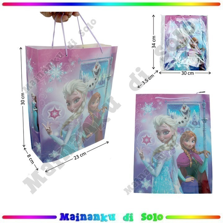 

[Mainanku] [GROSIR 12 Pcs] Tas Tote Bag Karakter Super Hero/ Kartun Plastik Kuat