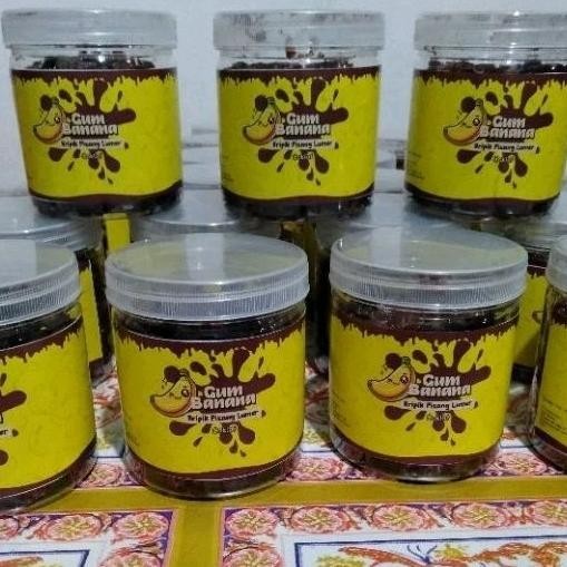 

hjg-7 Gum Banana Keripik Pisang Lumer Rasa Coklat Termurah