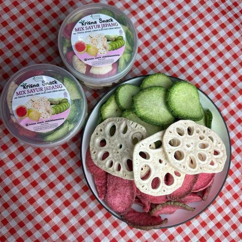 

ii-99 KERIPIK SAYUR MIX JEPANG (LOTUS UBI TERATAI JEPANG, LOBAK HIJAU DAN LOBAK MERAH) Berkualitas