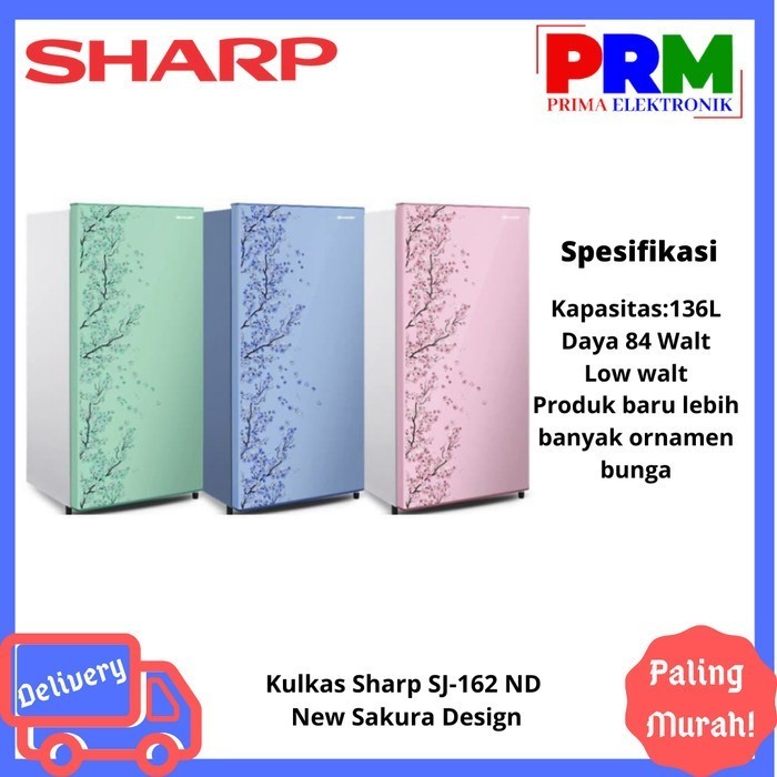 Kulkas Sharp SJ-162 ND New Sakura Design