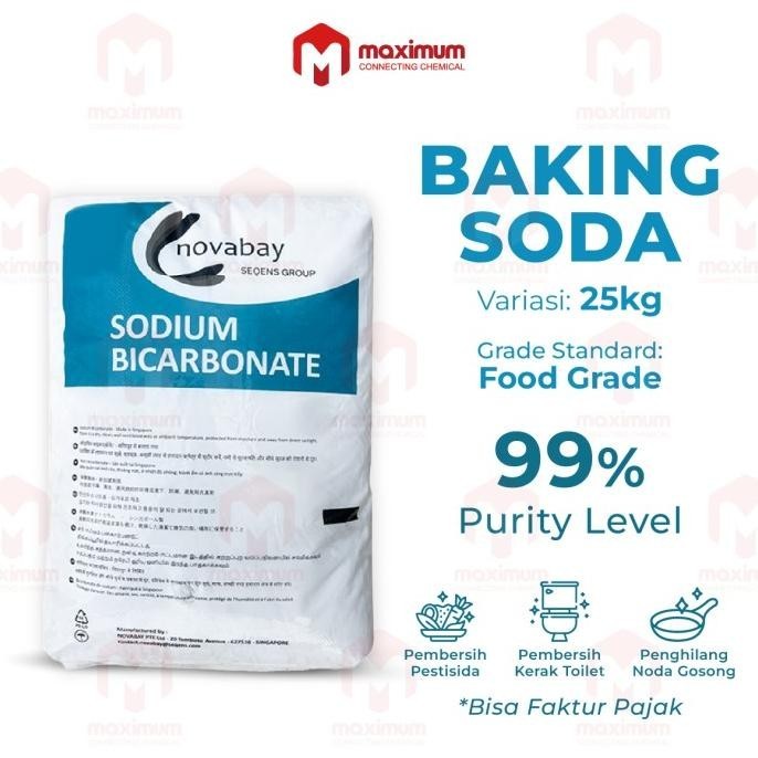 

Soda Kue / Sodium Bicarbonate Novabay Food Grade 25 Kg Khusus Gojek