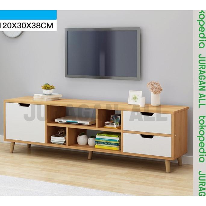MEJA TV KAYU MINIMALIS / RAK TV KAYU MODERN / RAK BUFET SERBAGUNA