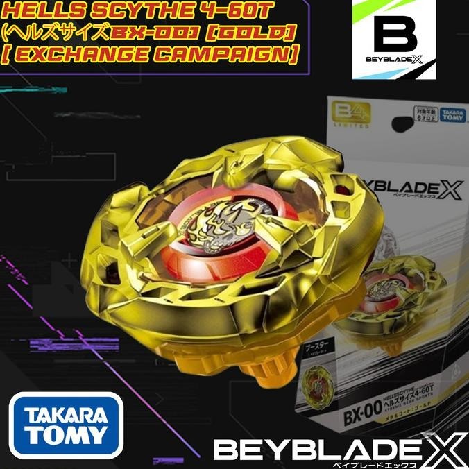Promo Besar Hells Scythe [Bx-00] [Gold] | Beyblade X | Takara Tomy
