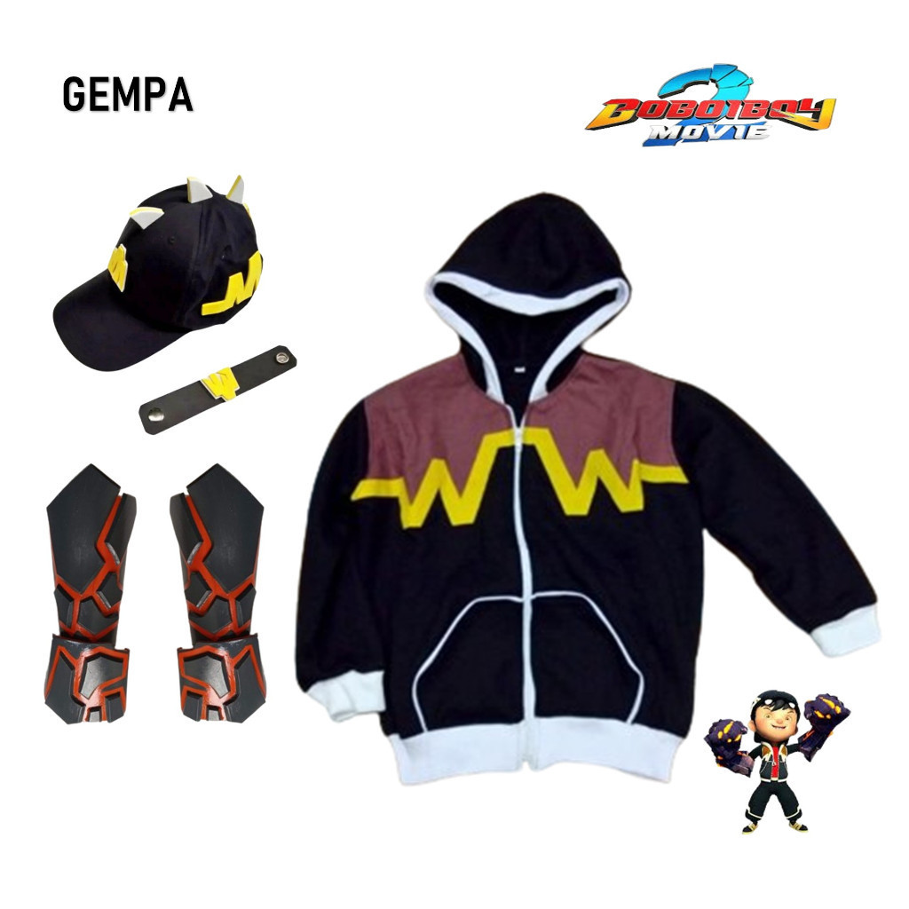 KOSTUM LENGKAP BOBOIBOY GEMPA