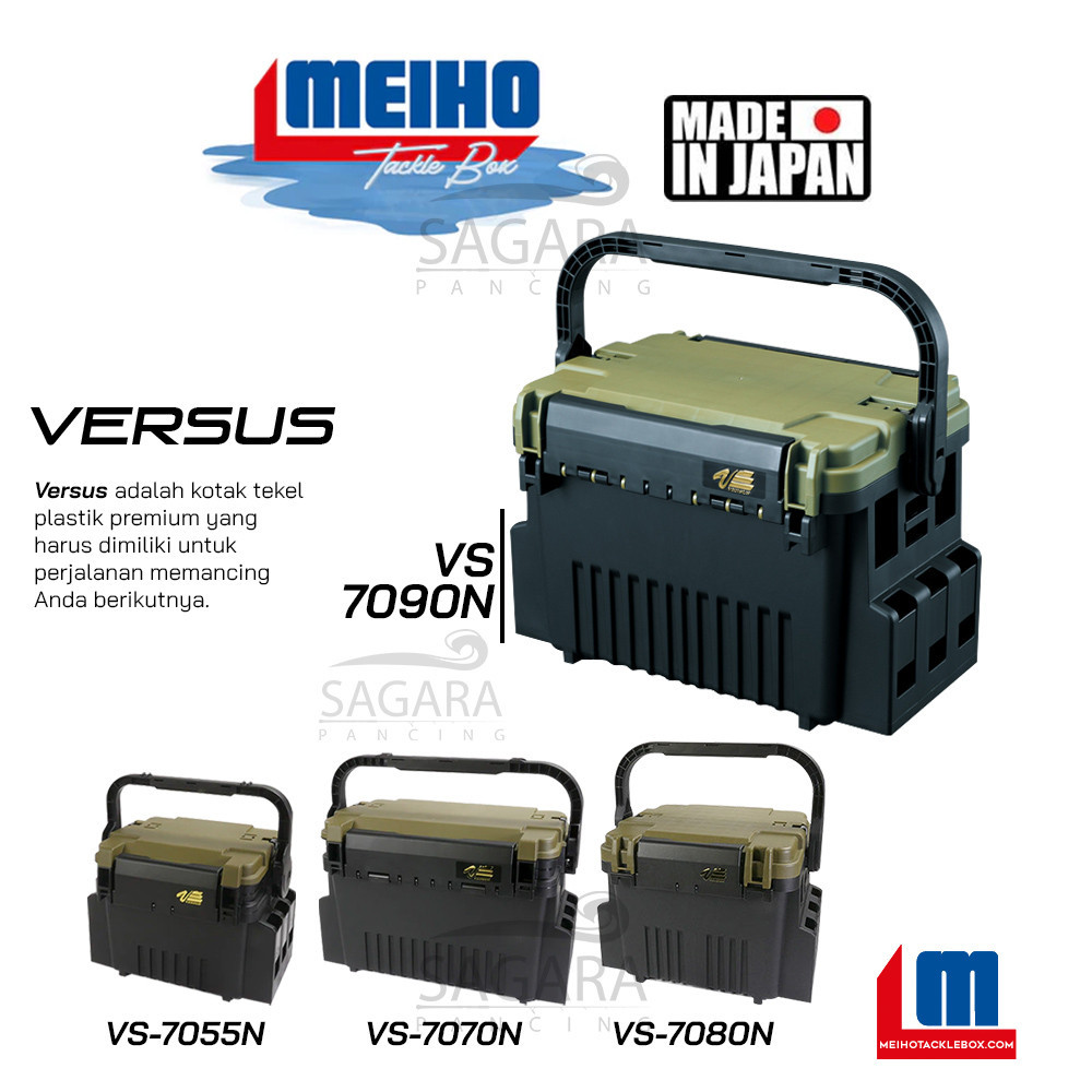 Originial Box Pancing Box Meiho Versus 7055N Versus 7070N Versus 7080N Versus 7090N Asli